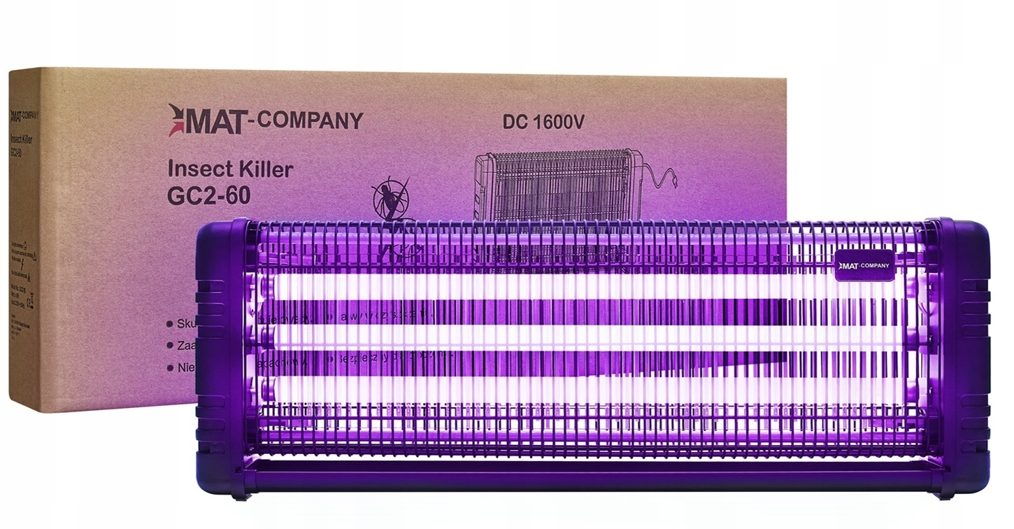 Profesionálna insekticídna lampa 400m2, 60W, 1600Volt